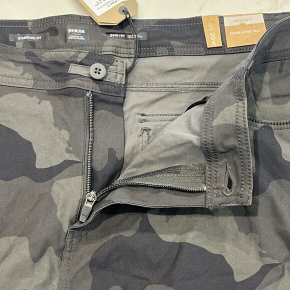 Prana Womens Halle Short Plus II Camo 20 W x 7" Standard Fit Stretch UPF Shorts - Picture 4 of 16